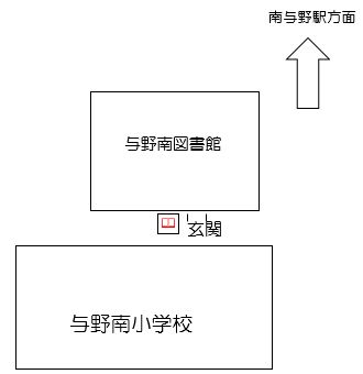 与野南図書館ポスト案内図1階