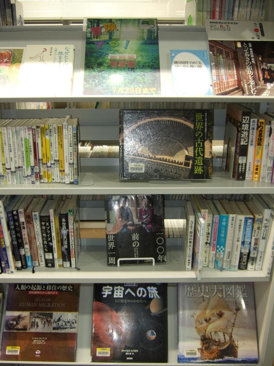 武蔵浦和図書館一般展示の写真です。