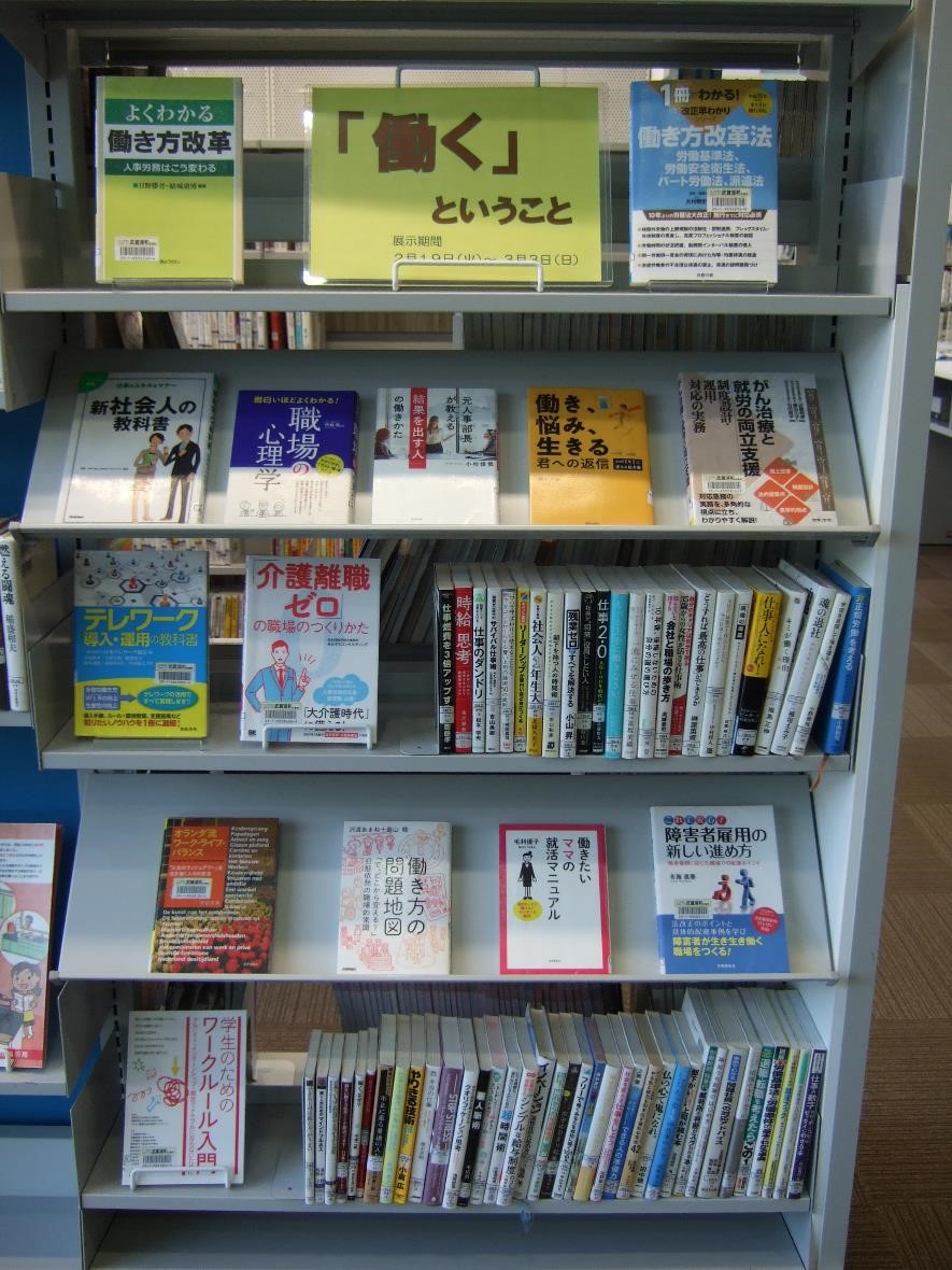 武蔵浦和図書館一般展示の写真です。