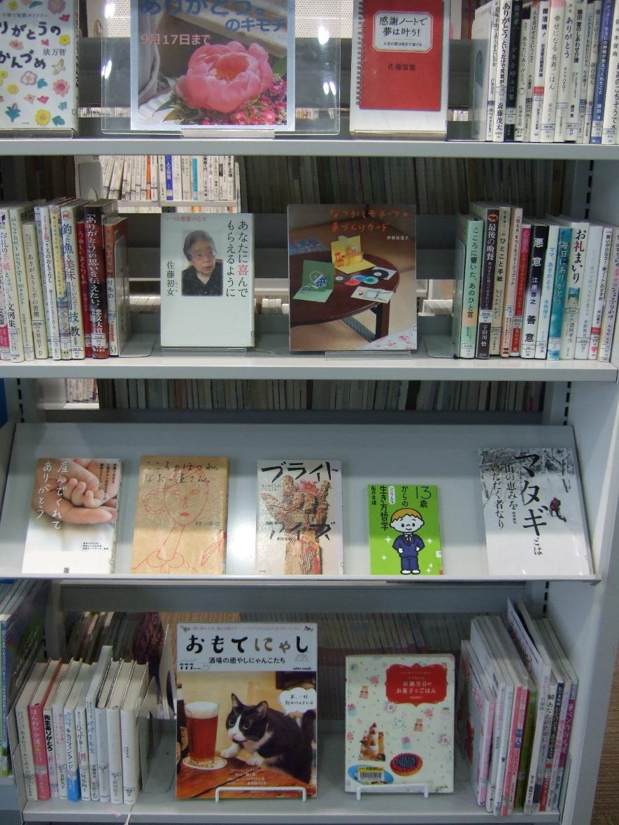 武蔵浦和図書館一般展示の写真です。