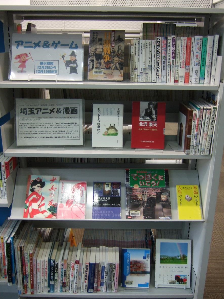武蔵浦和図書館一般展示の写真です。