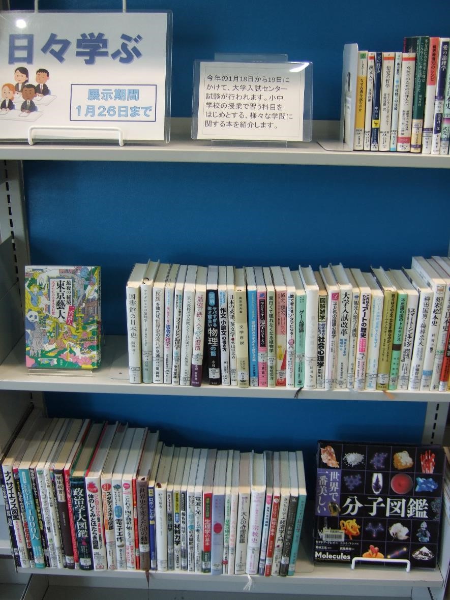 武蔵浦和図書館特集展示の写真です。