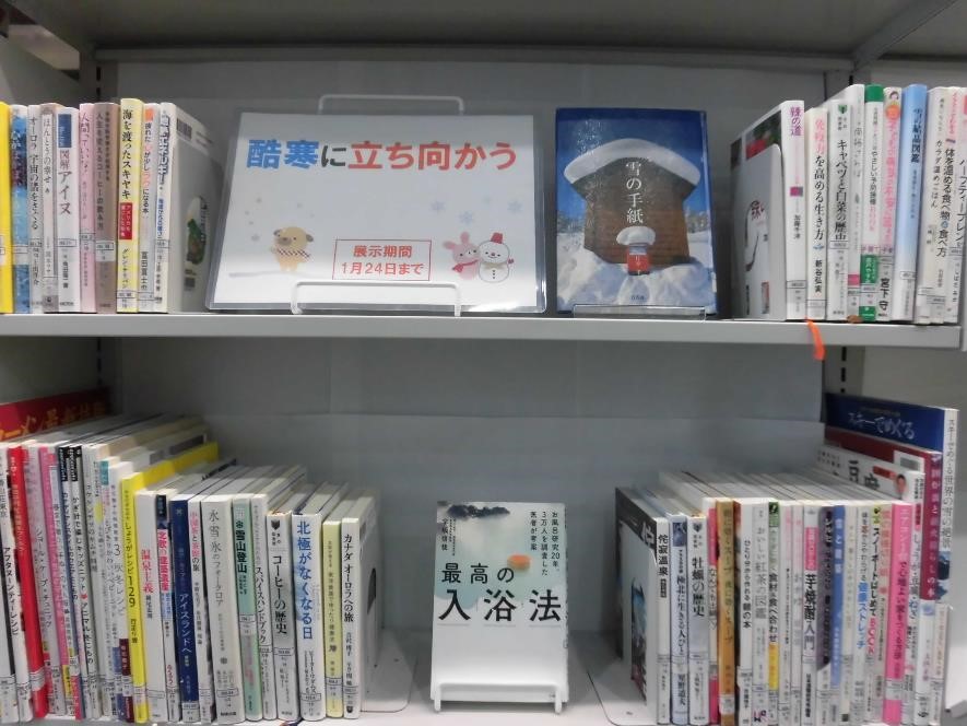 武蔵浦和図書館特集展示の写真です。