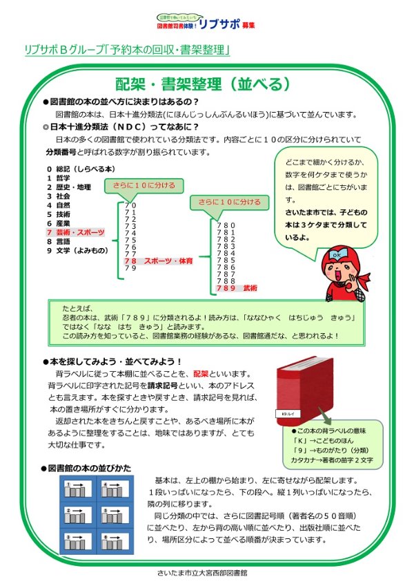 図書館おしごとツアー③貸出返却編　説明画像