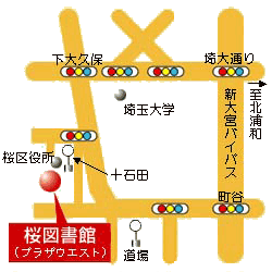 桜図書館　地図