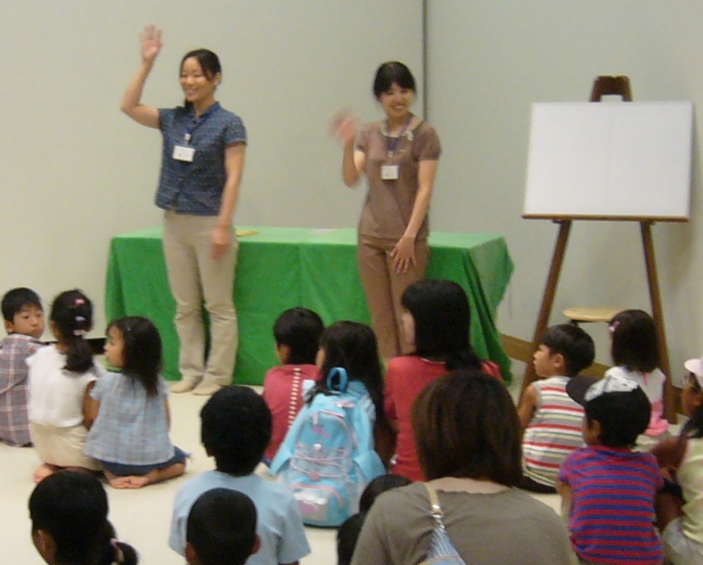 8月22日の読み聞かせ会風景