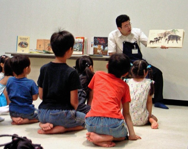 8月26日の読み聞かせ会風景