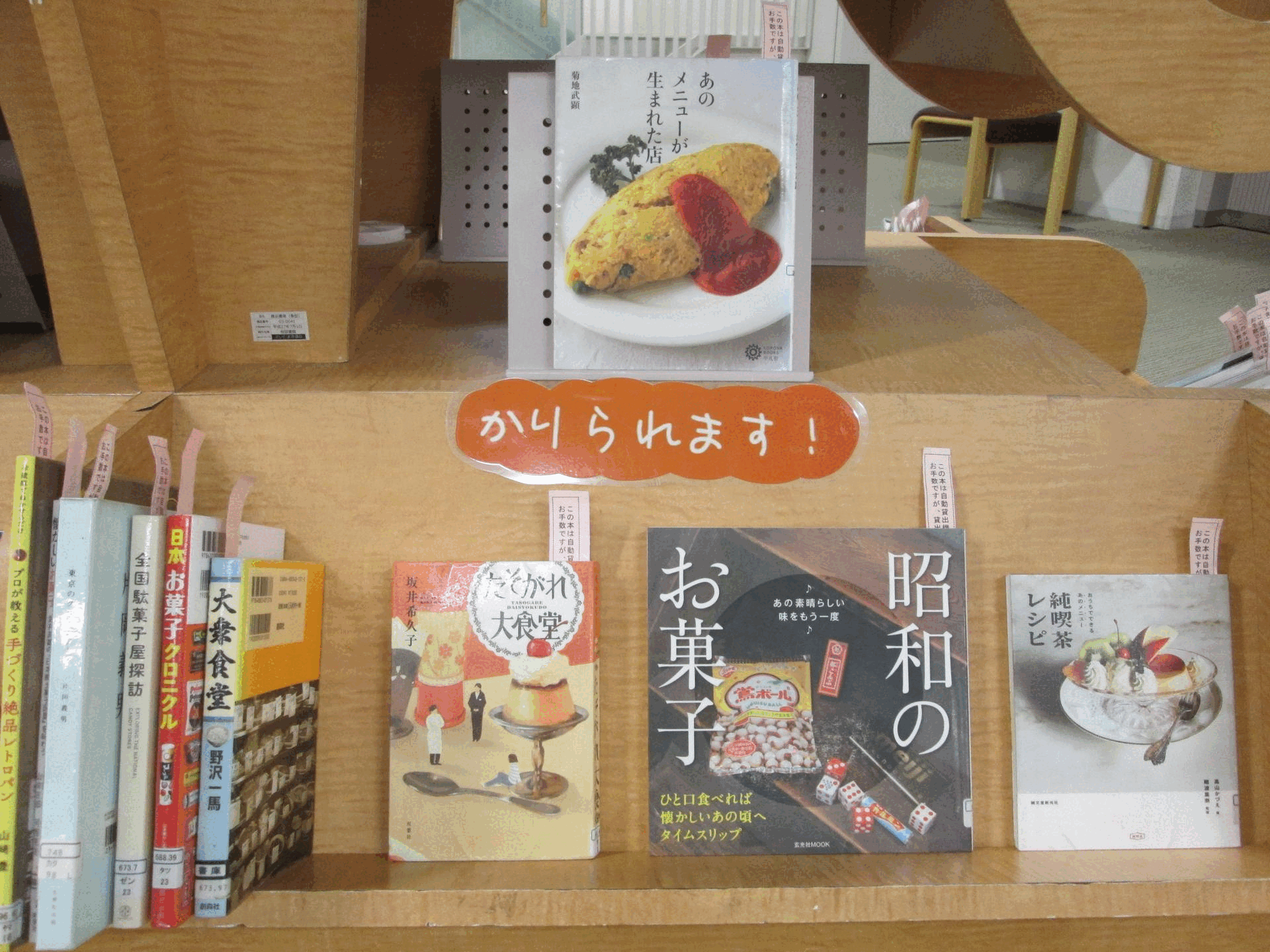 桜図書館テーマ展示画像