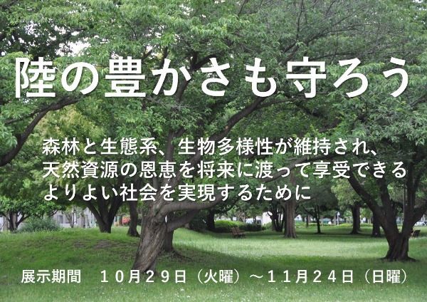 陸の豊かさも守ろう